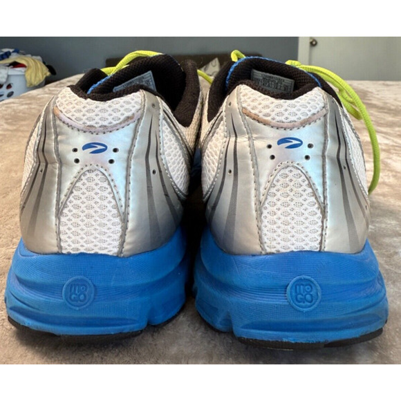 Brooks Launch Metallic Silver Blue Green Athletic Running Shoes Mens Size 13 - Picture 4 of 9
